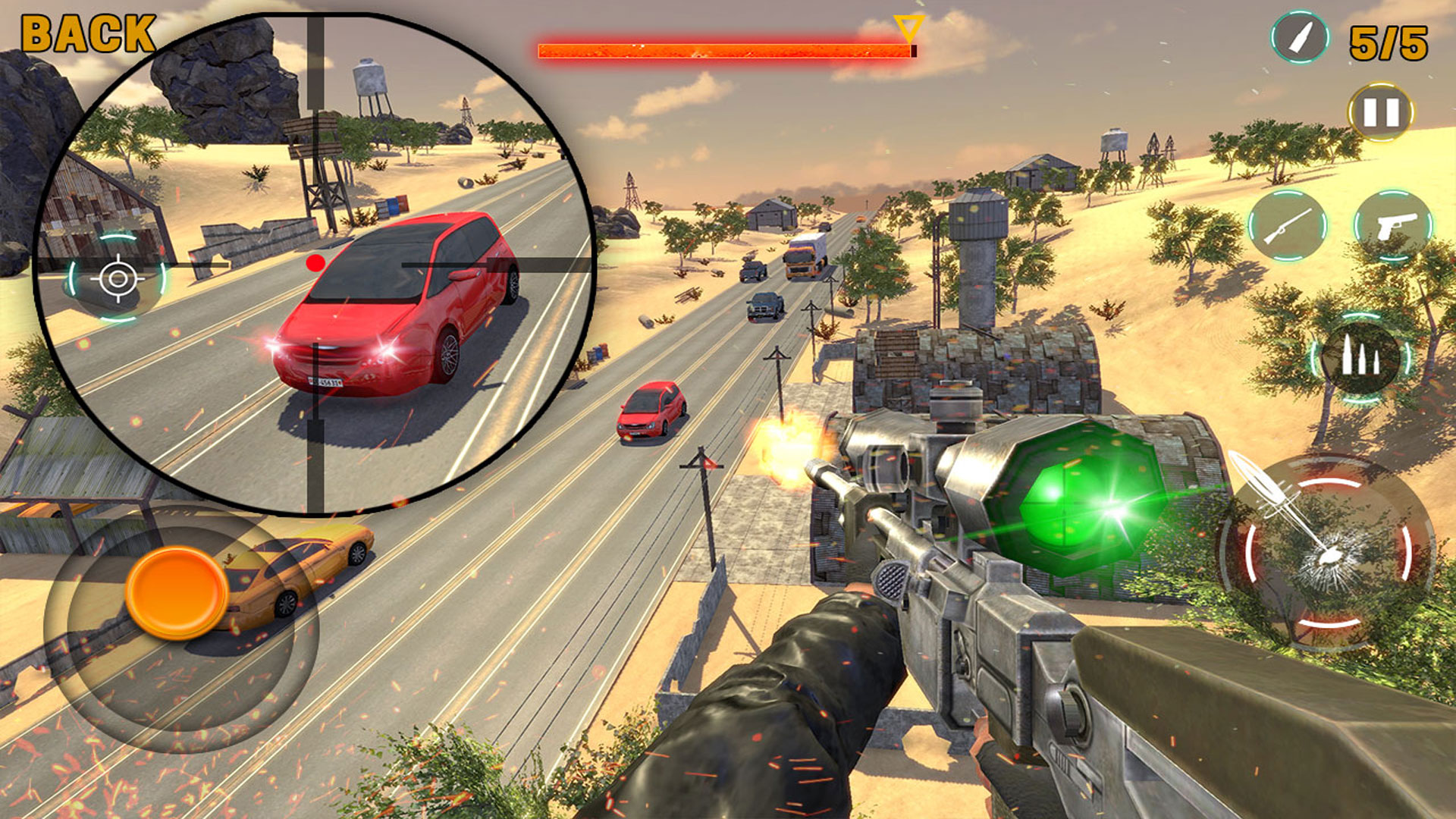 اسکرین شات 2 بازی Sniper Shot Gun Shooting Games
