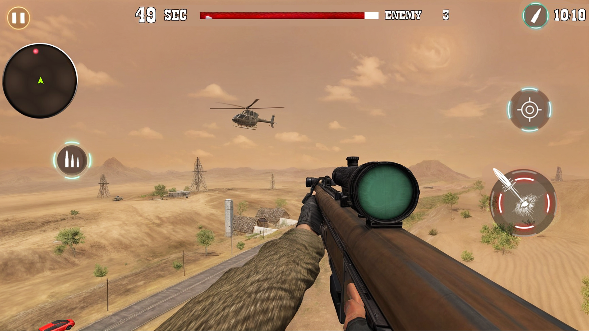 اسکرین شات 6 بازی Sniper Shot Gun Shooting Games