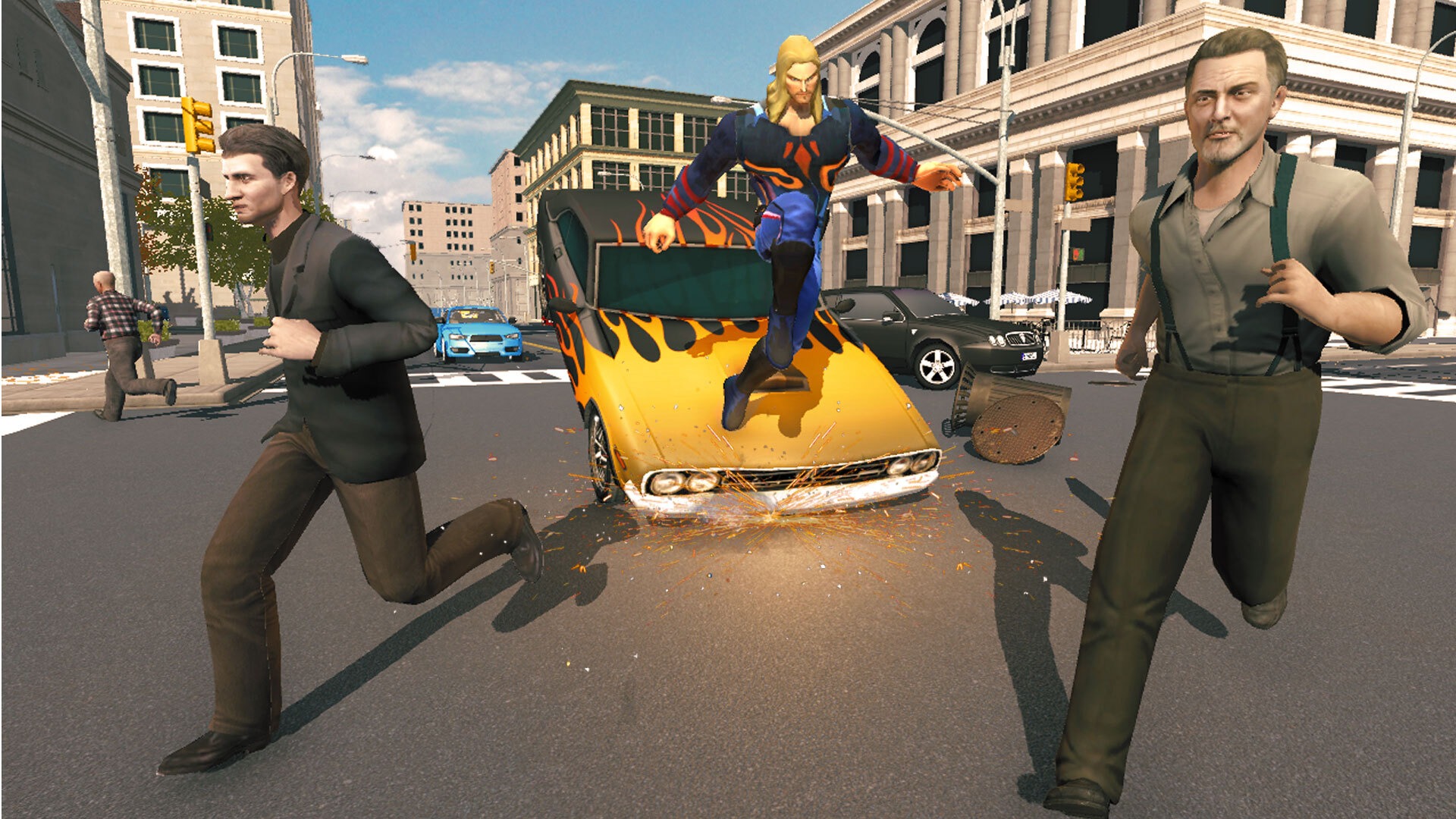 اسکرین شات 3 بازی Gangster Target Superhero Game
