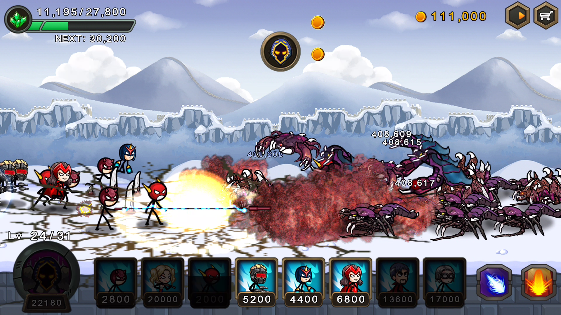 اسکرین شات 5 بازی HERO WARS SuperStickmanDefense