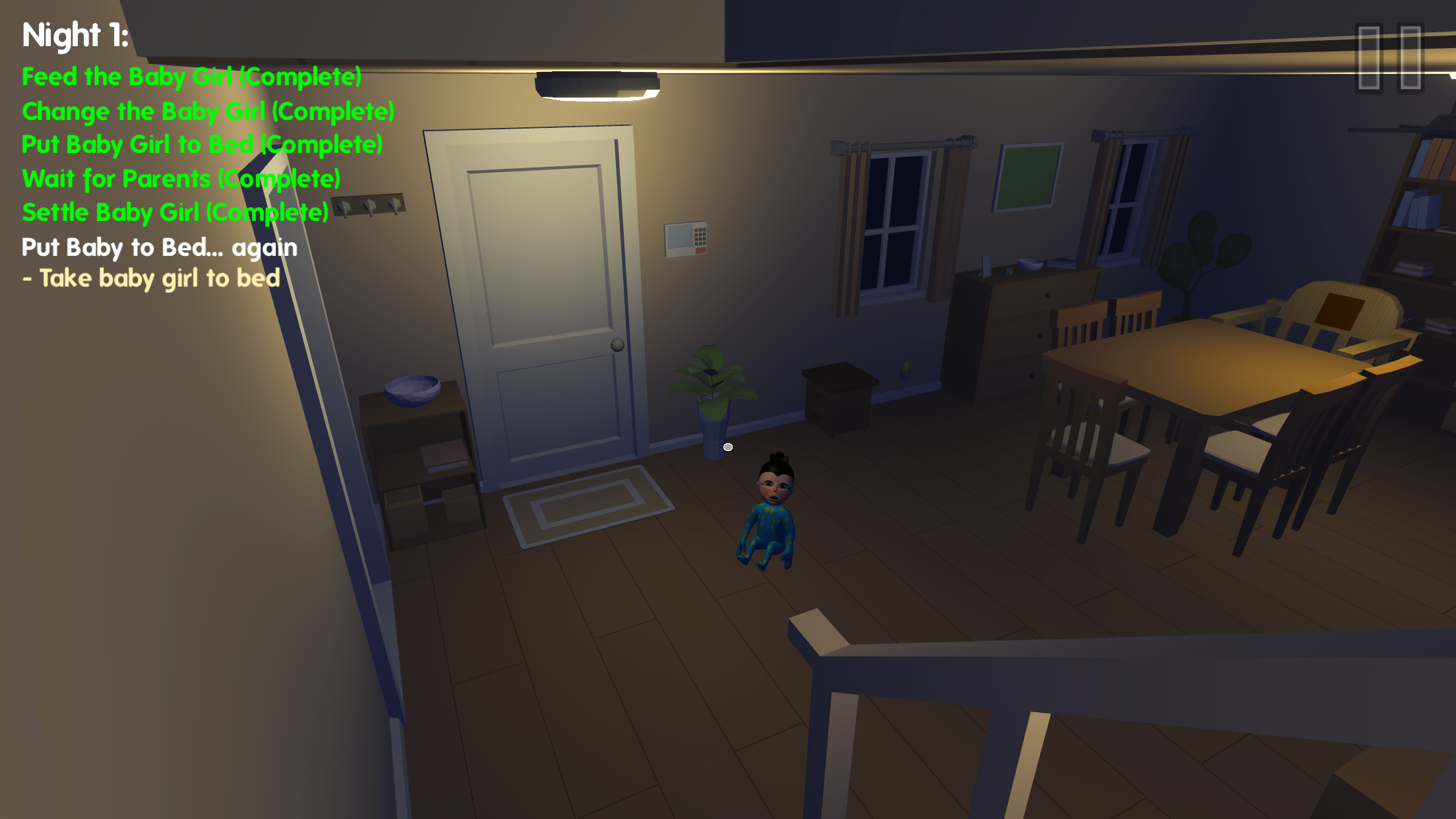 اسکرین شات 3 بازی Scary Baby Girl in House 3D