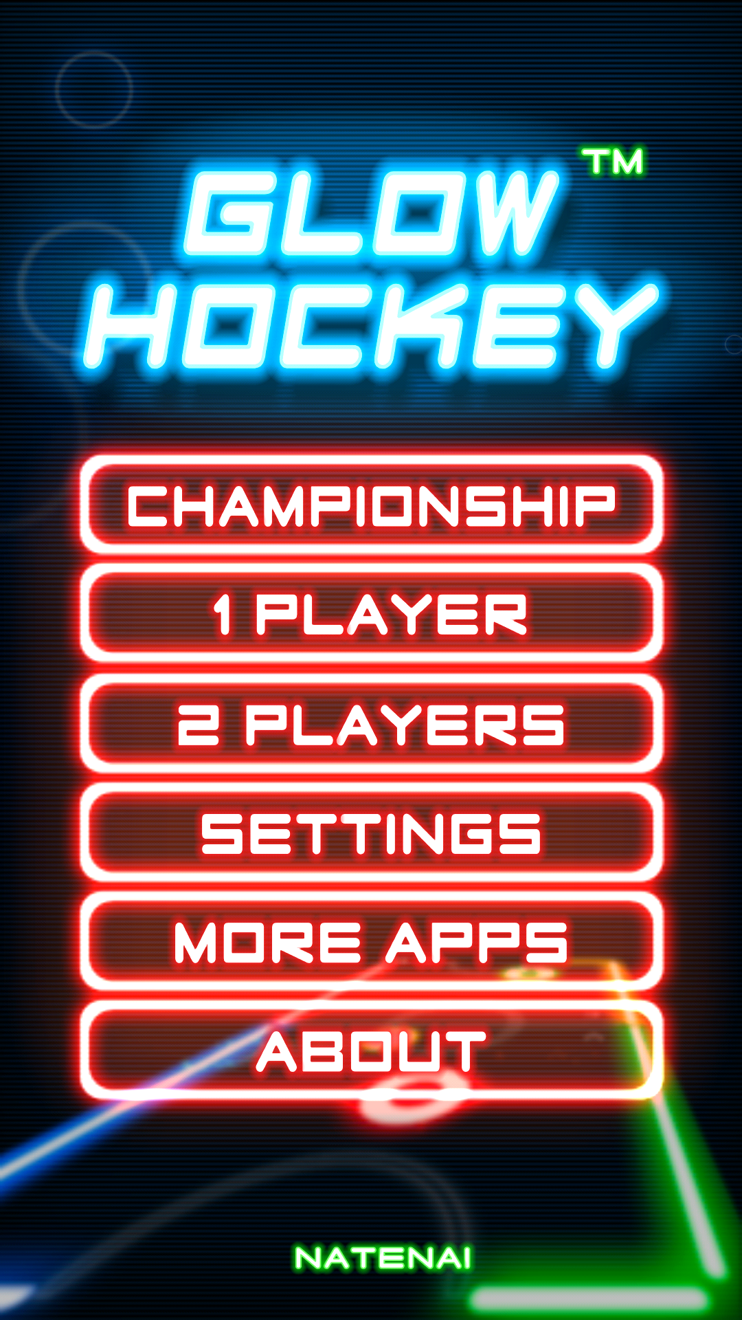 اسکرین شات 6 بازی Glow Hockey