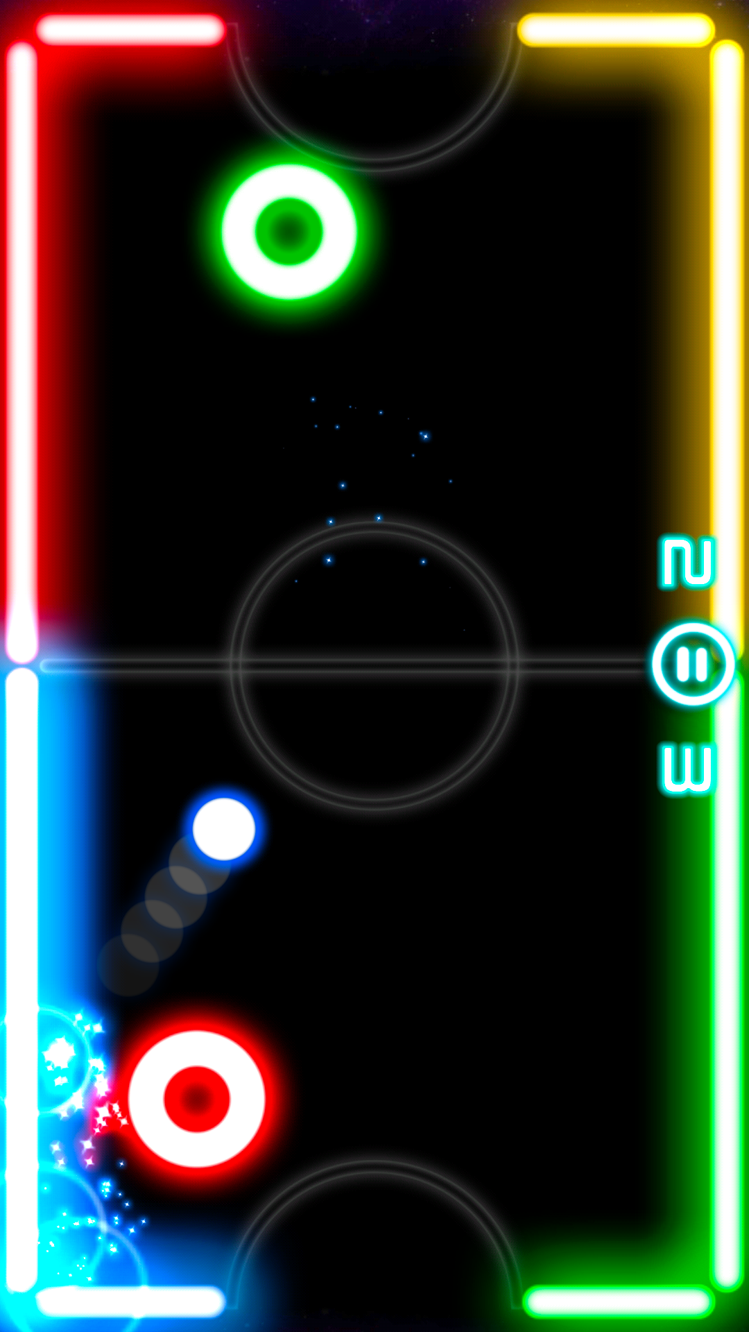 اسکرین شات 1 بازی Glow Hockey