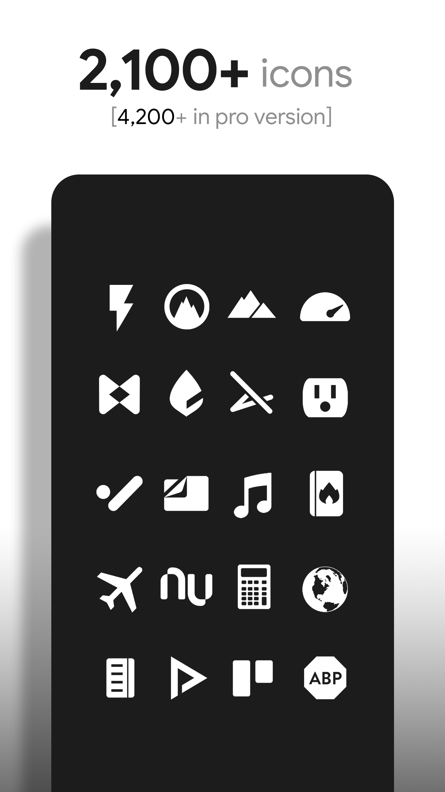 اسکرین شات 1 برنامه Flight Lite - Minimalist Icons