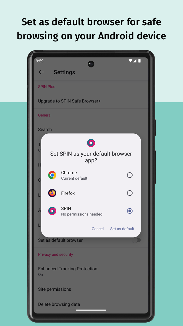 اسکرین شات 6 برنامه SPIN Safe Browser: Web Filter