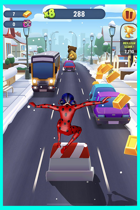 اسکرین شات 1 بازی Lady Subway Girl Bug 3D