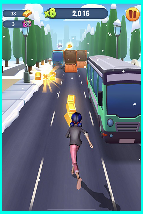 اسکرین شات 2 بازی Lady Subway Girl Bug 3D