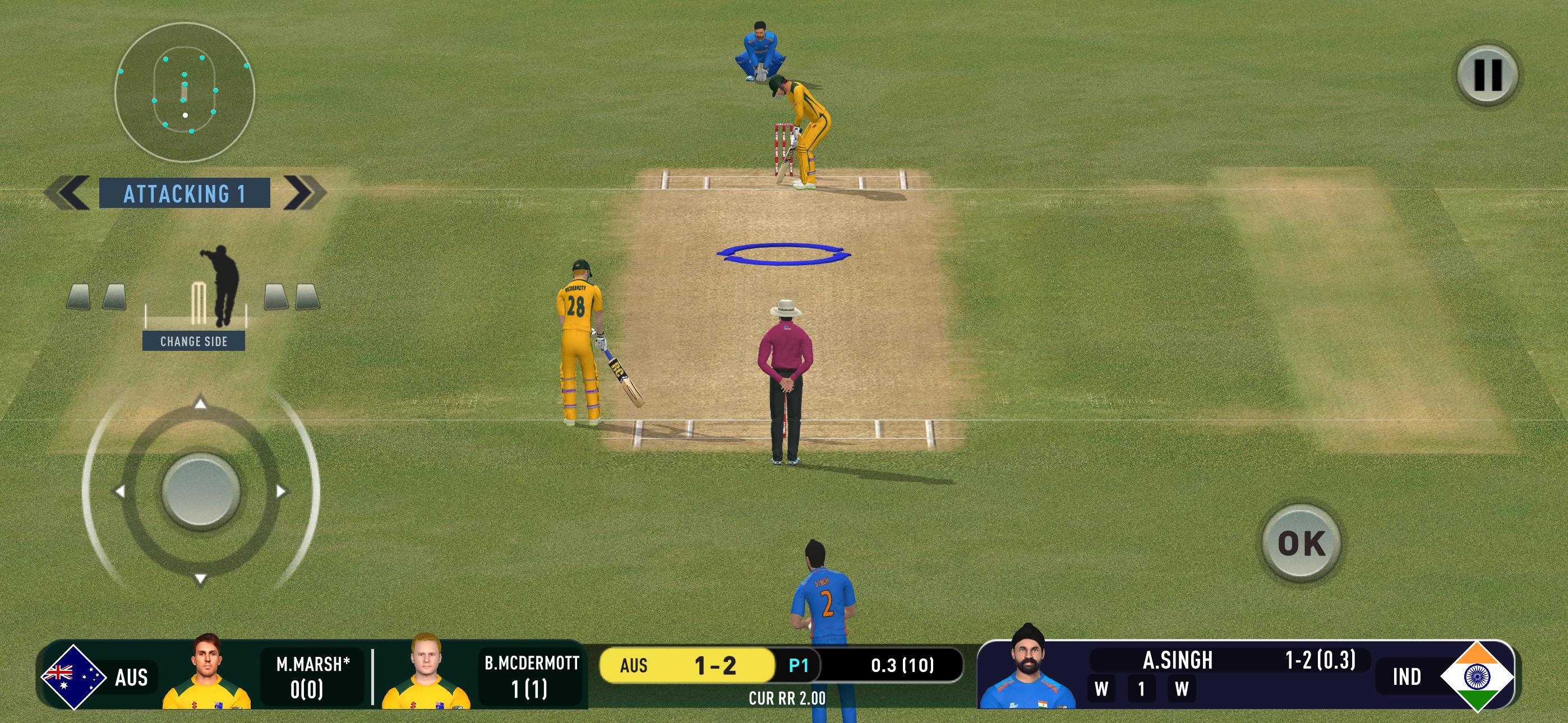 اسکرین شات 8 بازی Real Cricket Swipe