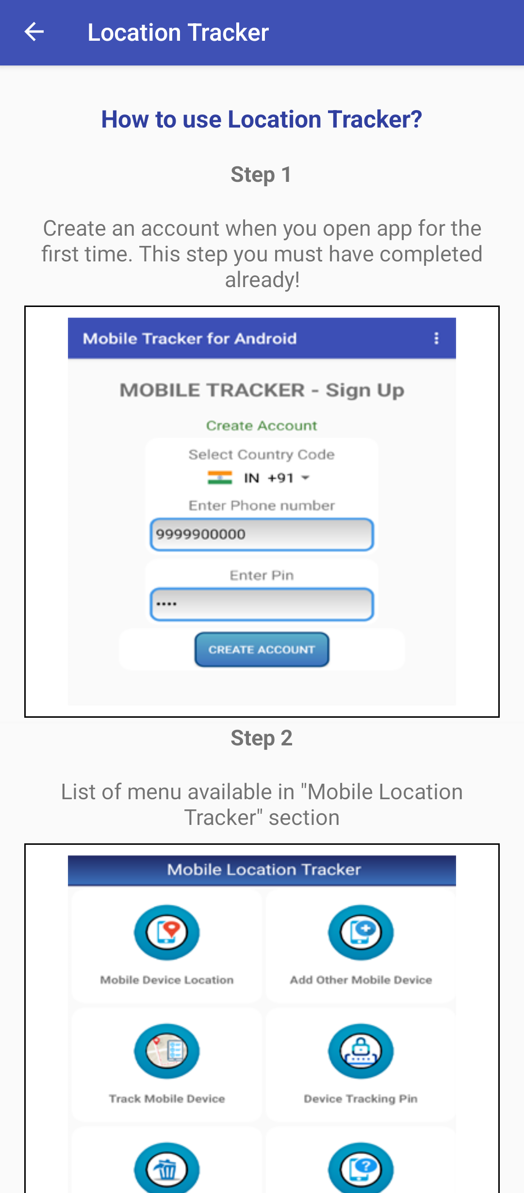 اسکرین شات 4 برنامه Mobile Tracker for Android