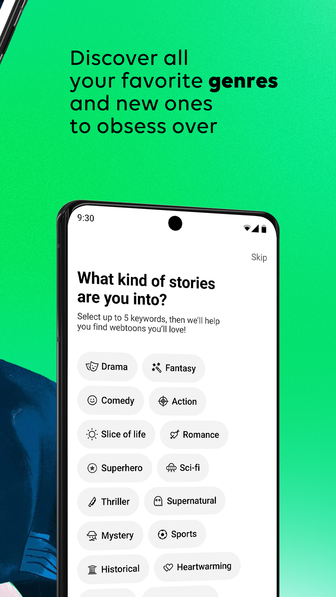 اسکرین شات 3 برنامه WEBTOON: Manga, Comics, Manhwa