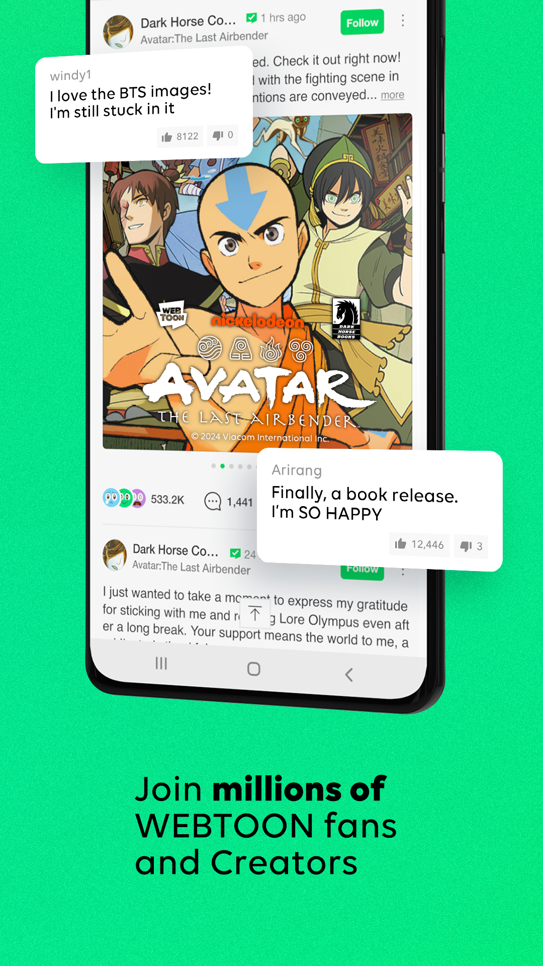 اسکرین شات 8 برنامه WEBTOON: Manga, Comics, Manhwa