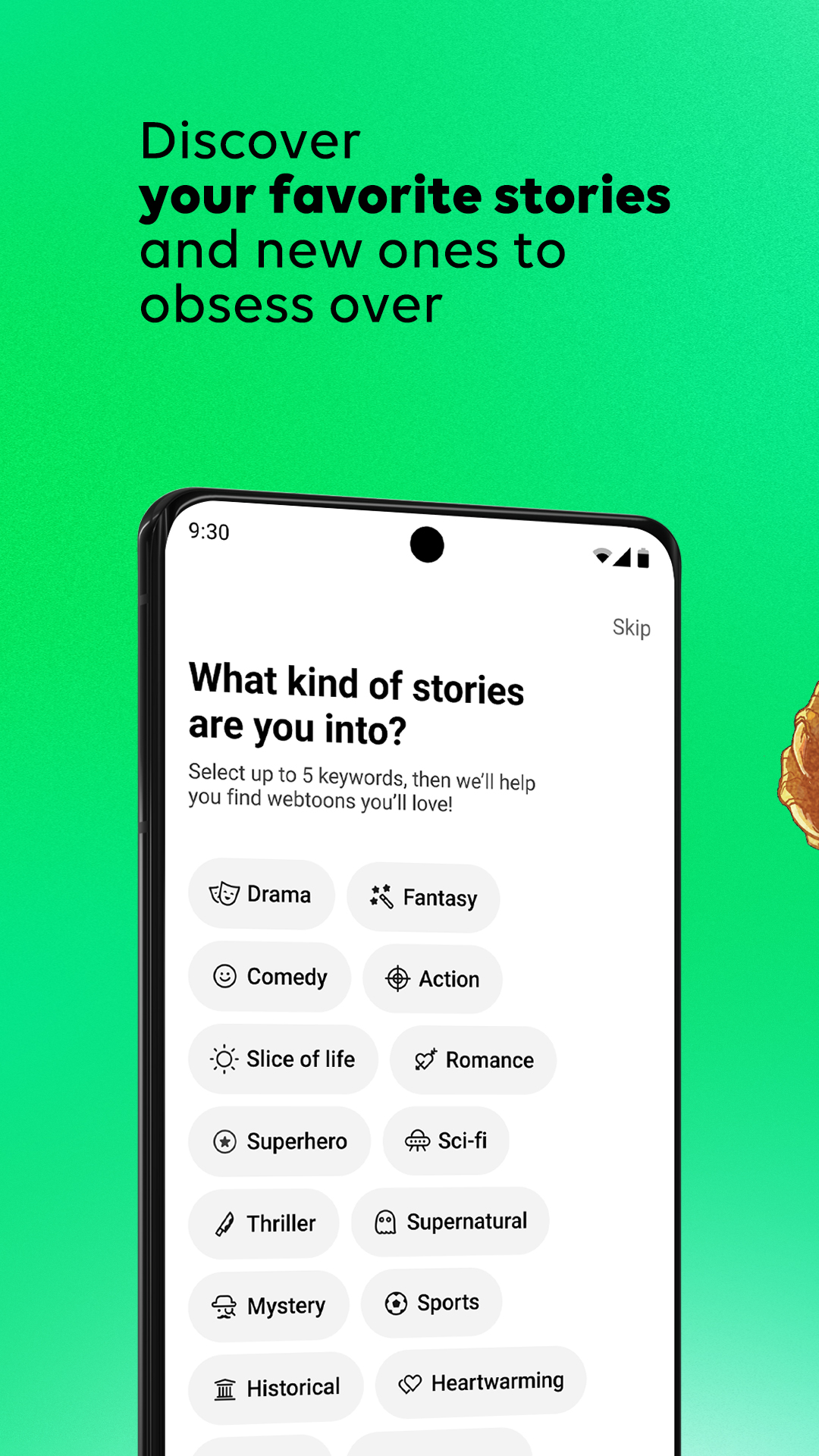 اسکرین شات 3 برنامه WEBTOON: Manga, Comics, Manhwa