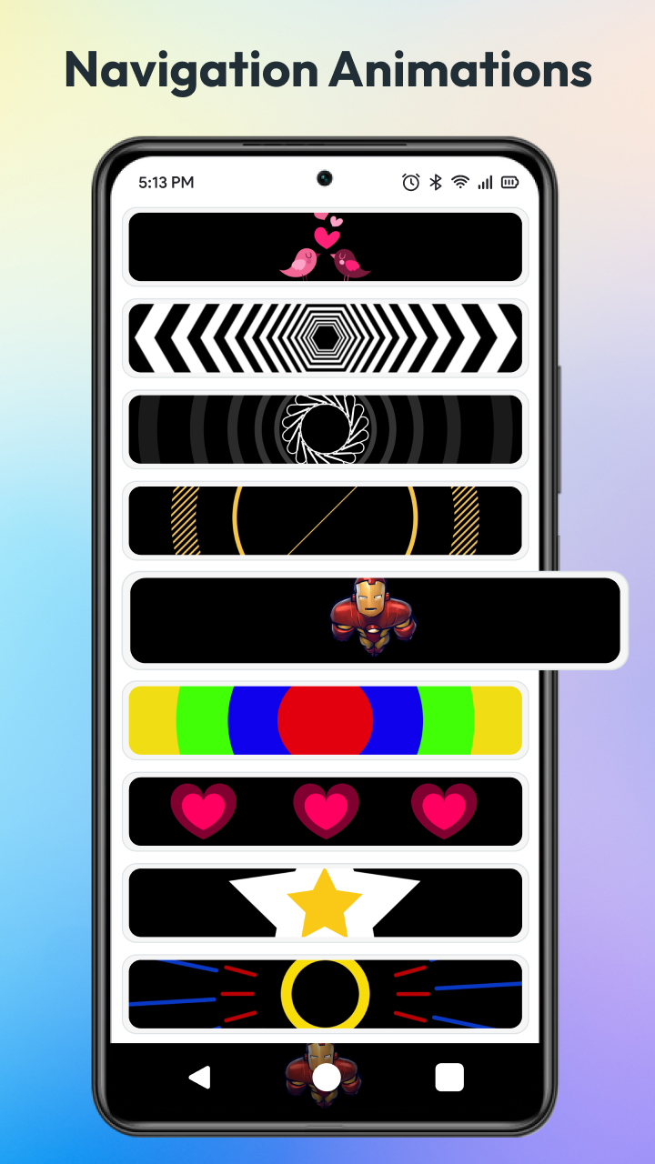 اسکرین شات 7 برنامه Custom Navigation Bar