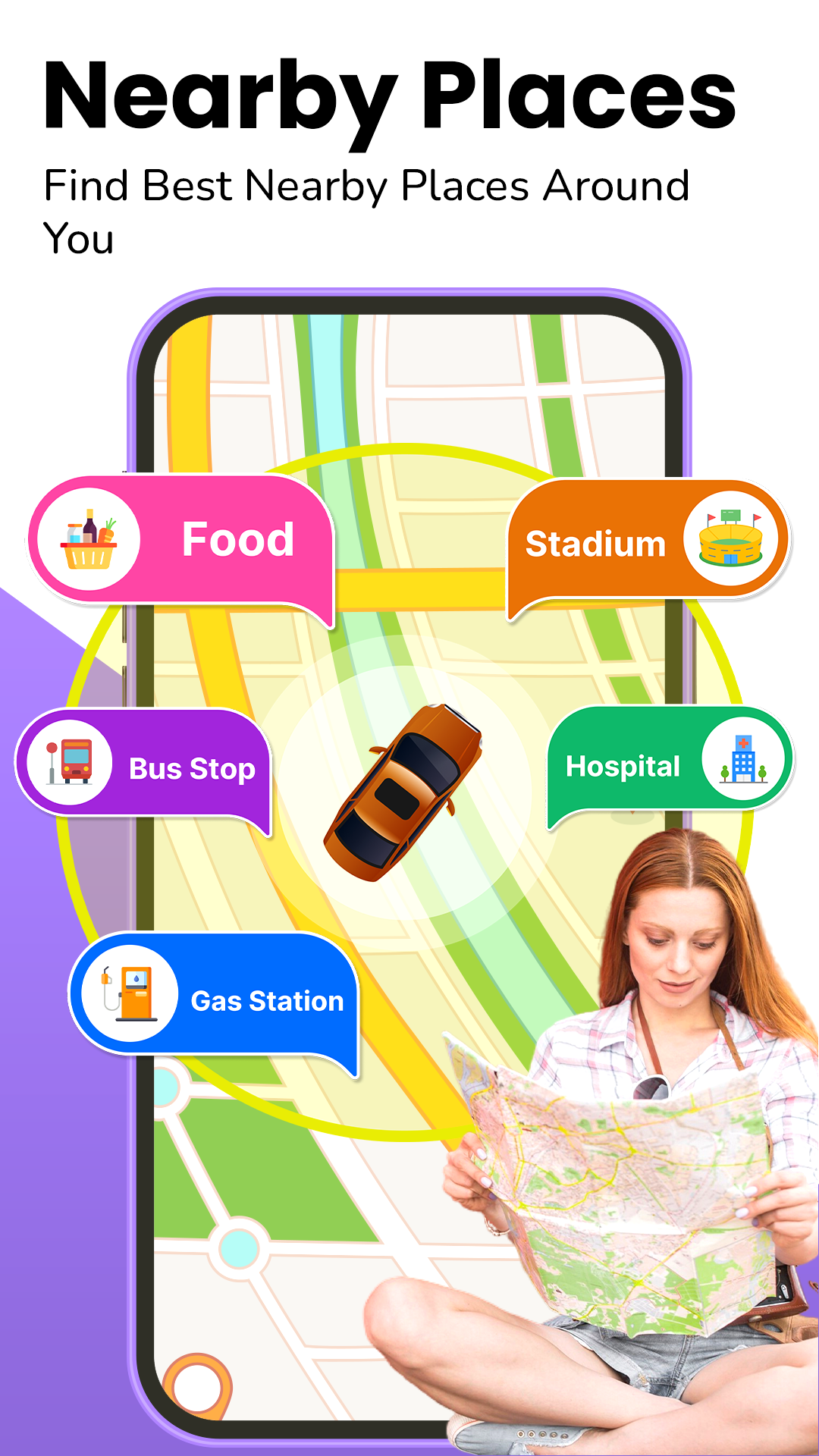 اسکرین شات 4 برنامه GPS Satellite Maps: Live Earth