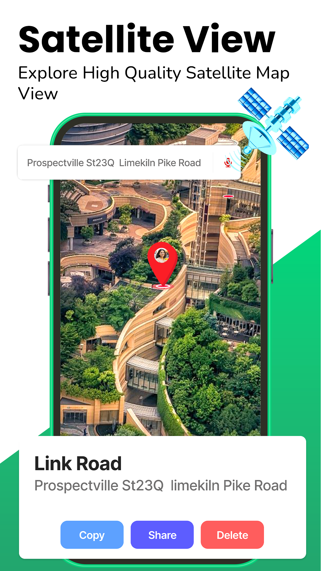 اسکرین شات 2 برنامه GPS Satellite Maps: Live Earth