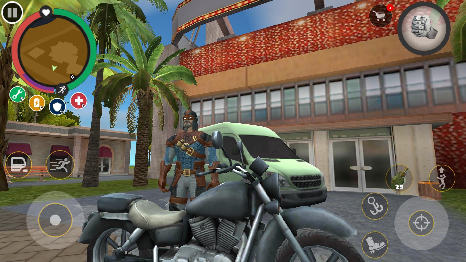 اسکرین شات 8 بازی Rope Hero: Mafia City Wars