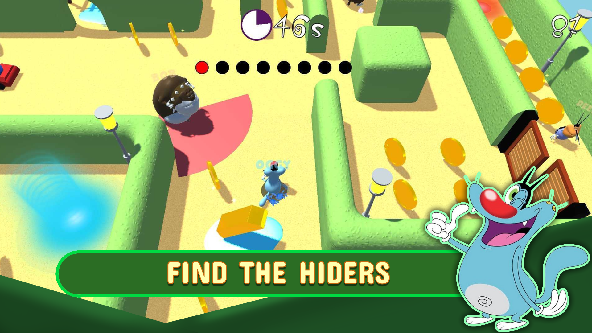 اسکرین شات 3 بازی Oggy’s Hide n Seek Challenge
