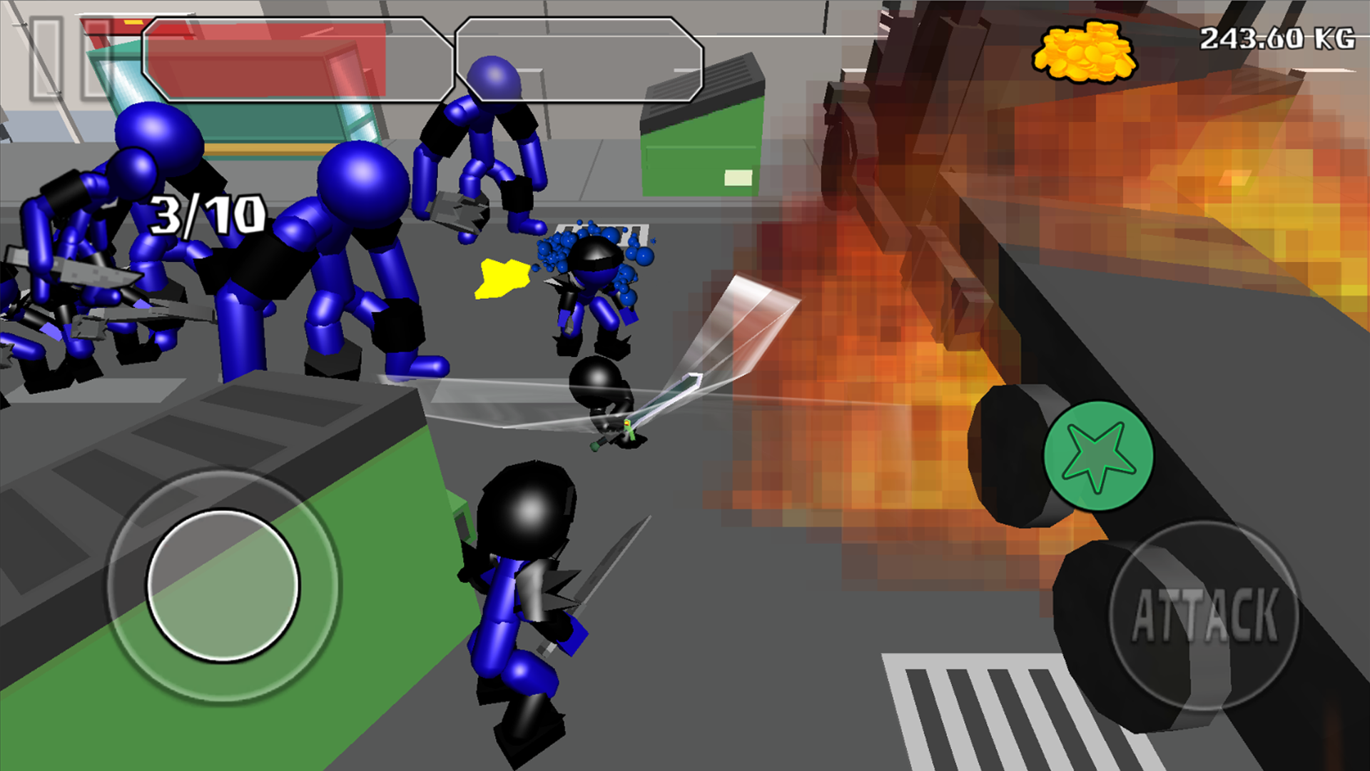 اسکرین شات 1 بازی Stickman Sword Fighting 3D