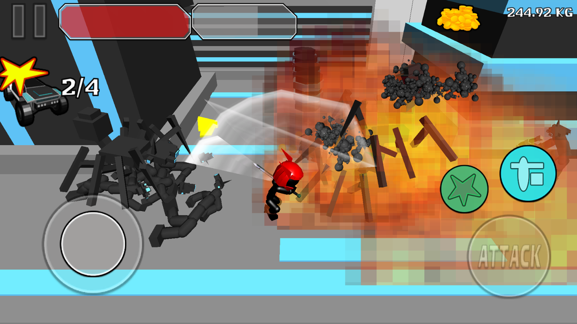 اسکرین شات 5 بازی Stickman Sword Fighting 3D