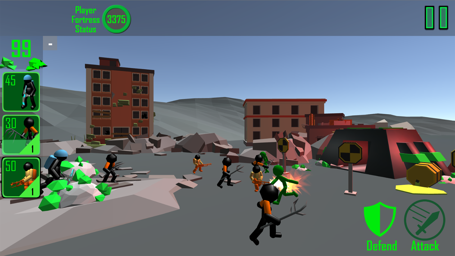 اسکرین شات 3 بازی Stickman: Legacy of Zombie War