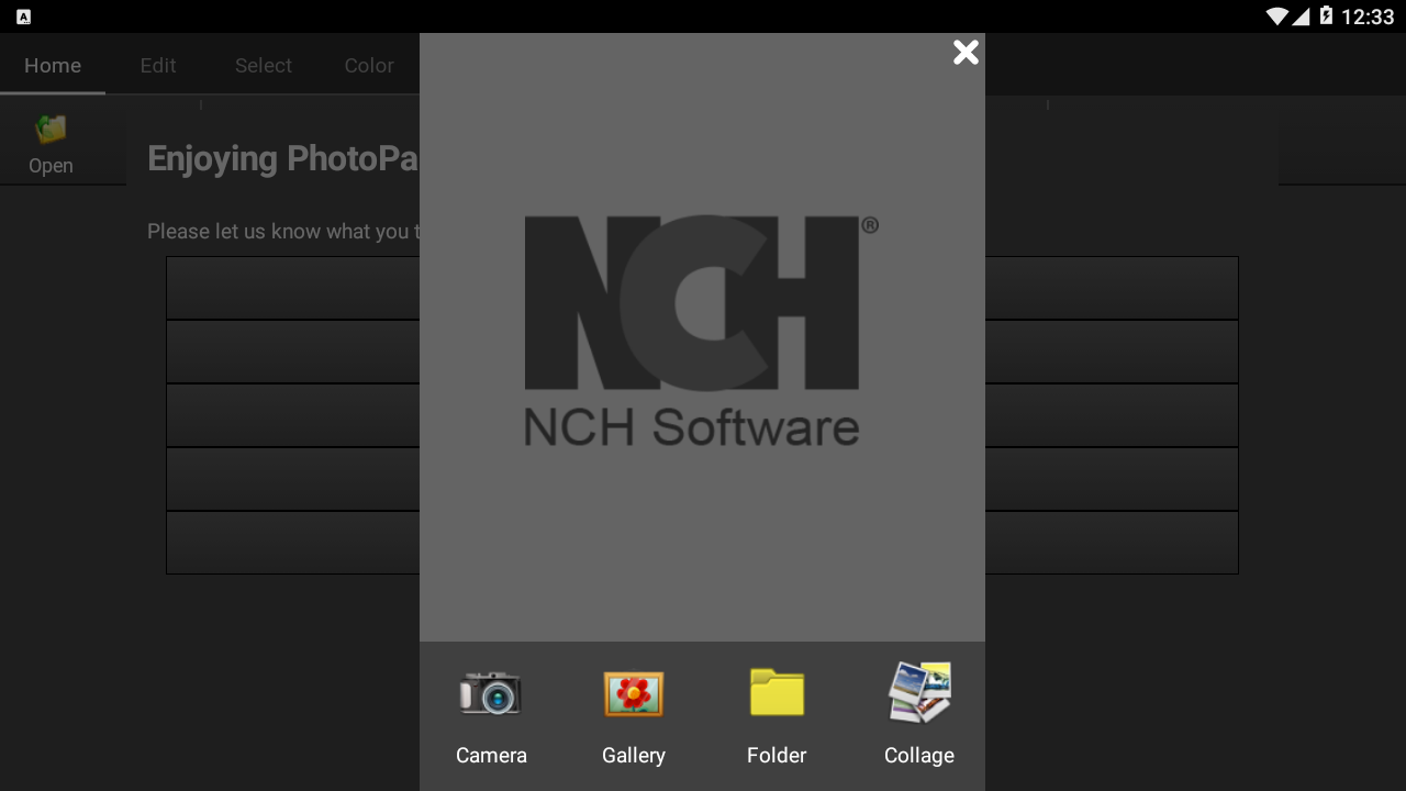 اسکرین شات 1 برنامه PhotoPad Photo Editor
