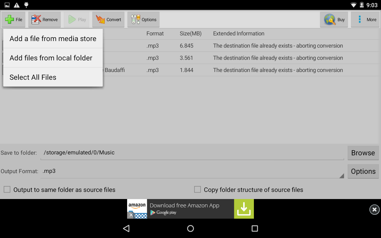 اسکرین شات 2 برنامه Switch Audio Converter
