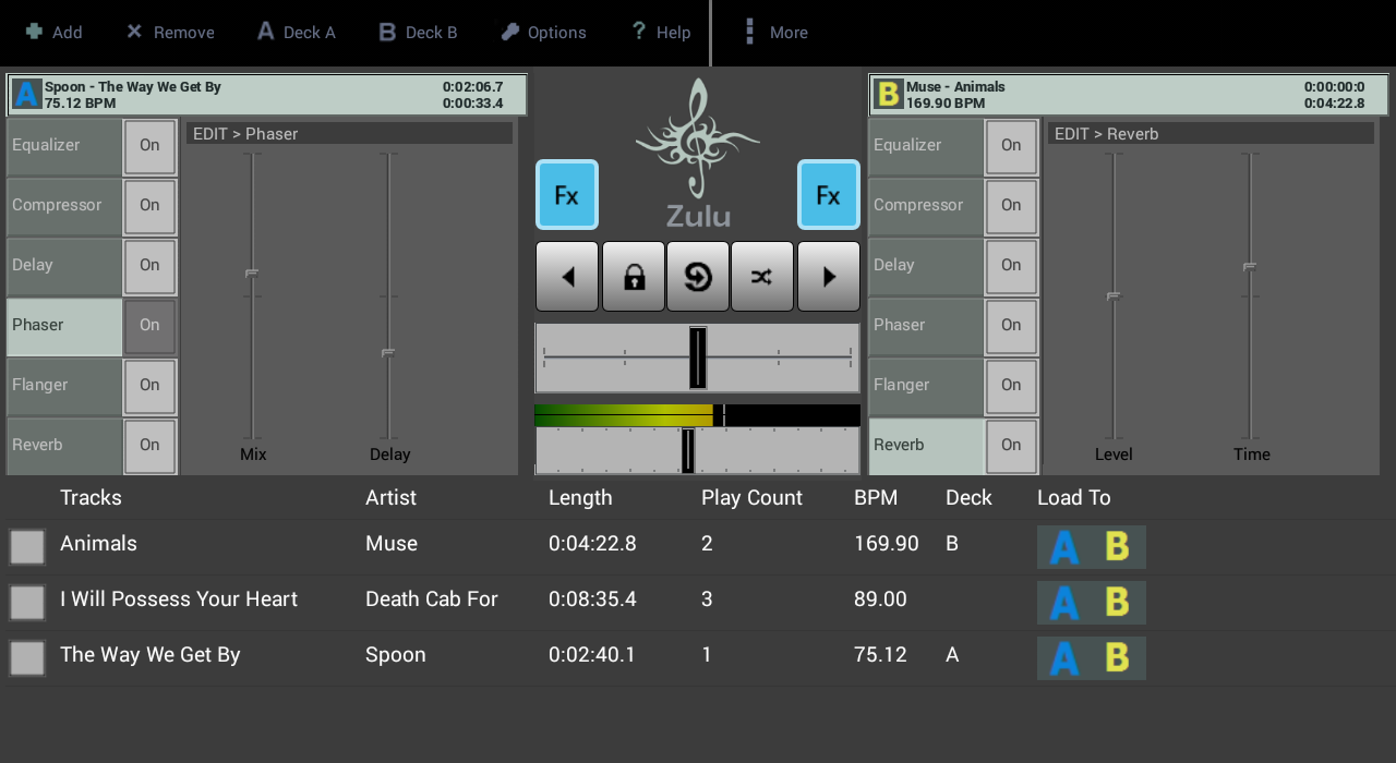 اسکرین شات 2 برنامه Zulu DJ Mixer