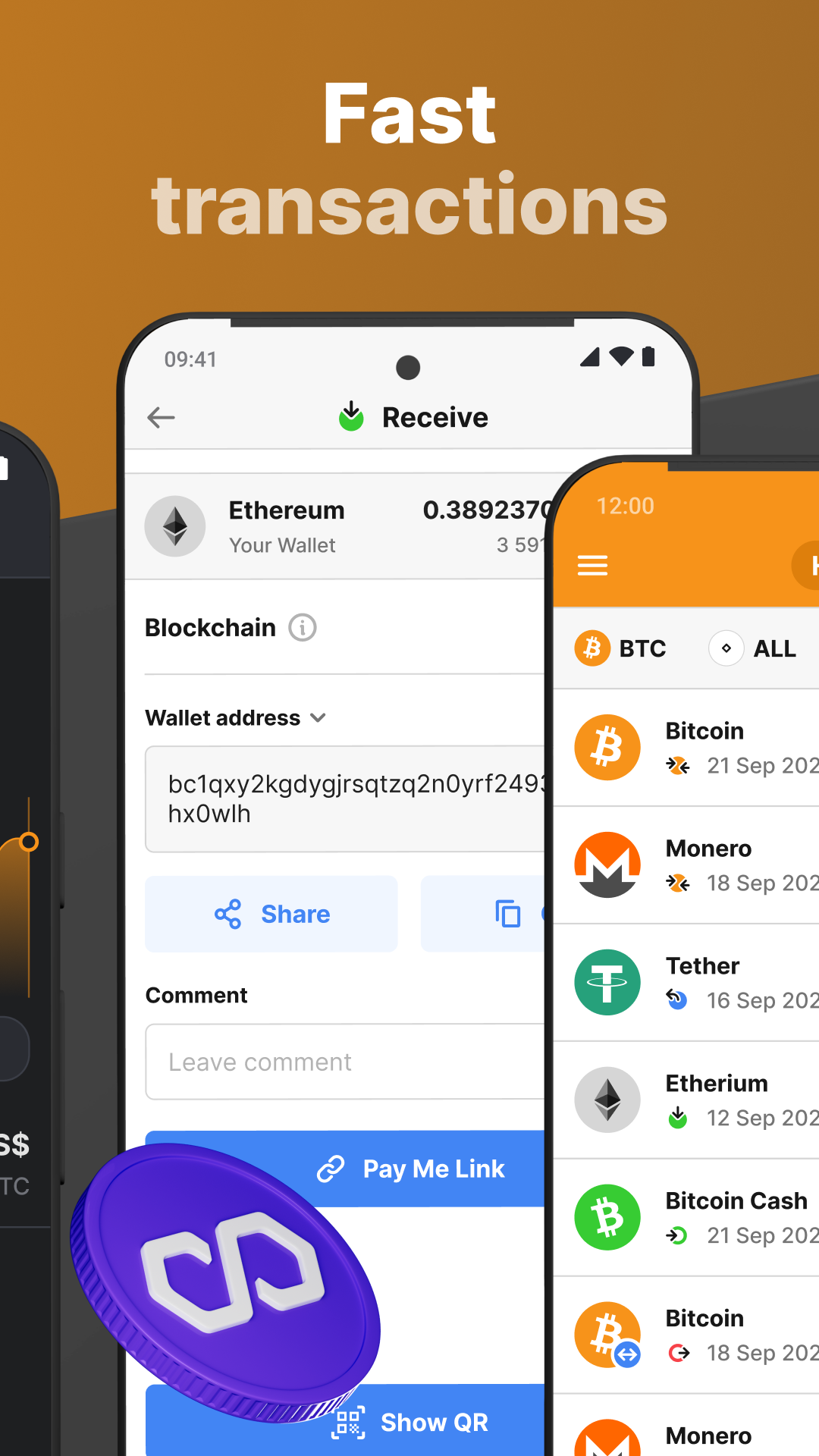 اسکرین شات 4 برنامه NC Wallet: Crypto Without Fees