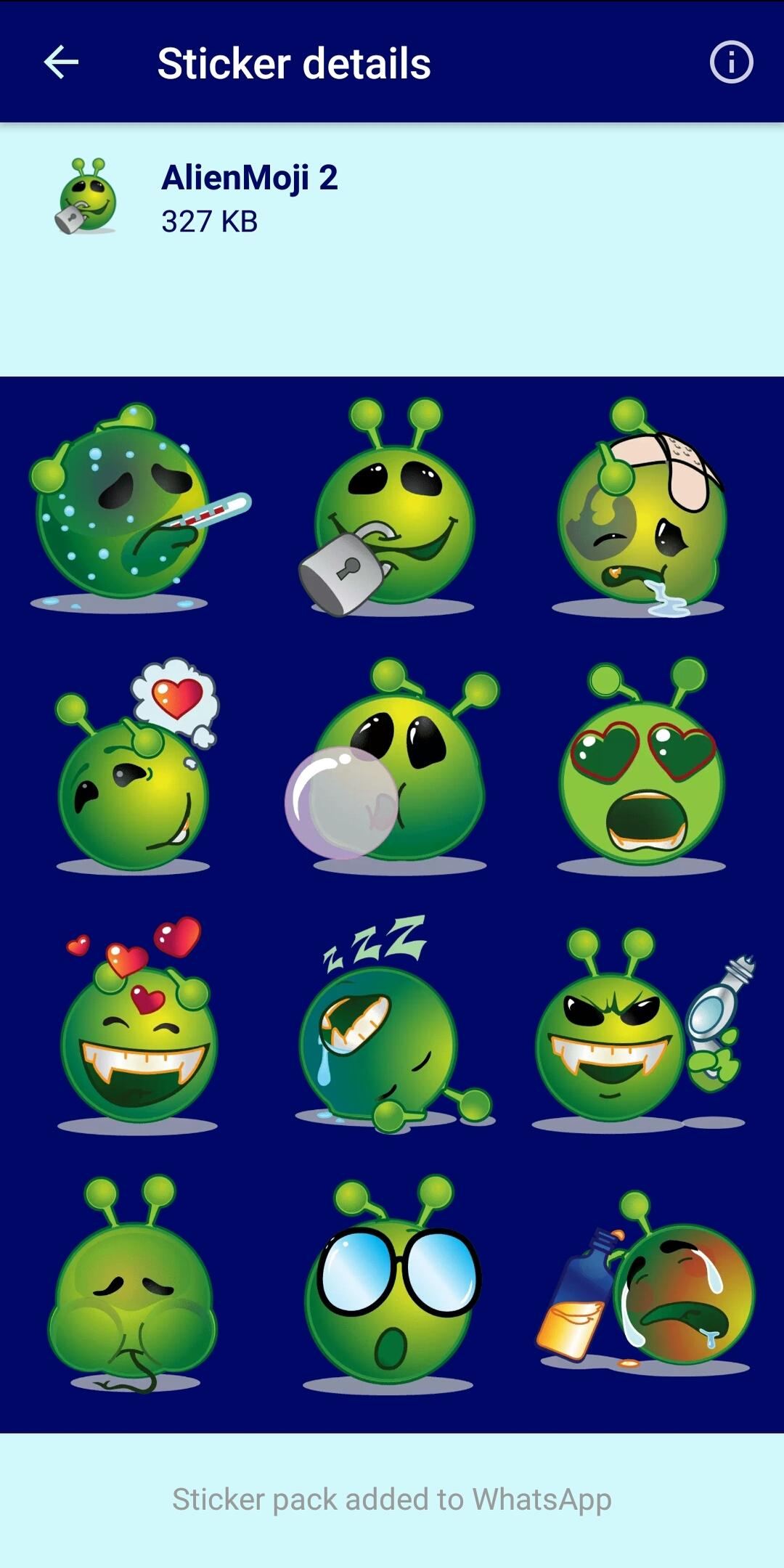 اسکرین شات 4 برنامه HD Emoji Stickers - WAStickerA