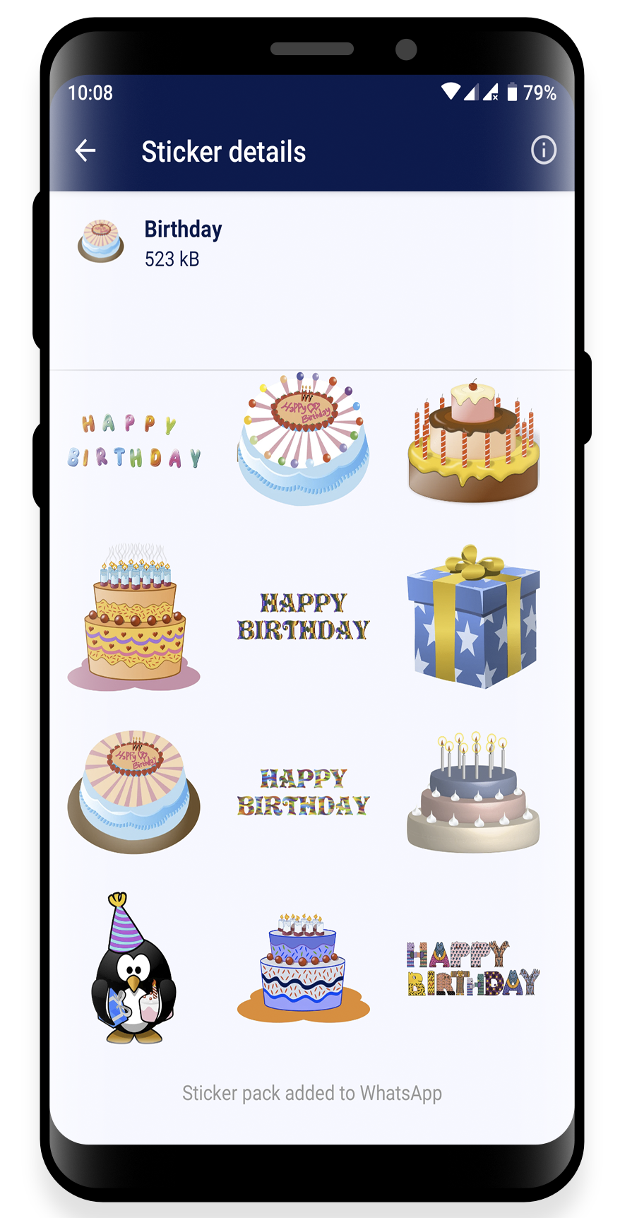 اسکرین شات 2 برنامه WAStickerApps - HD Stickers