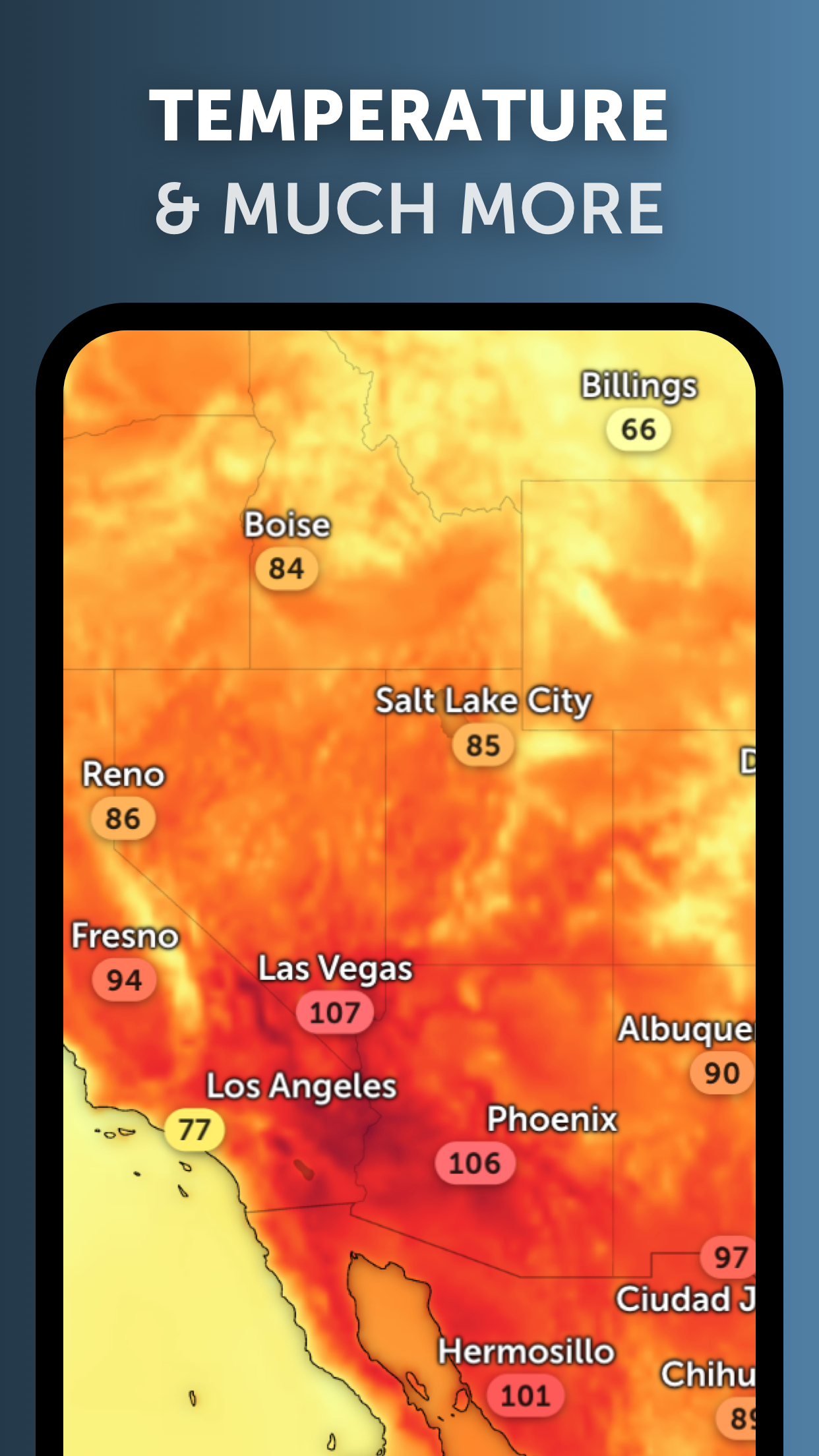اسکرین شات 5 برنامه Zoom Earth - Live Weather Map