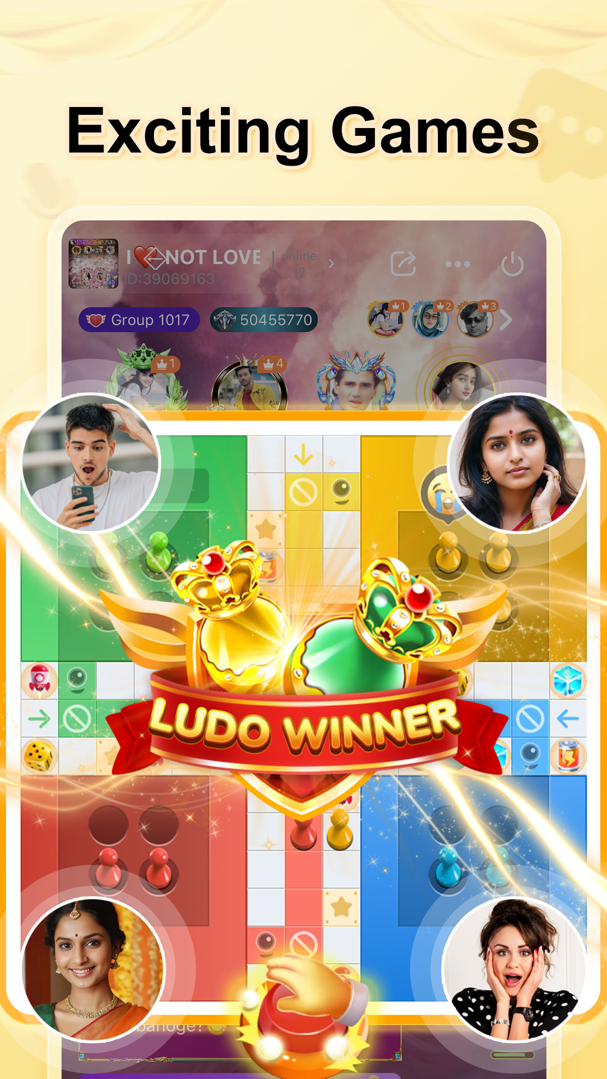 اسکرین شات 3 برنامه 4Fun lite - Group Voice Chat