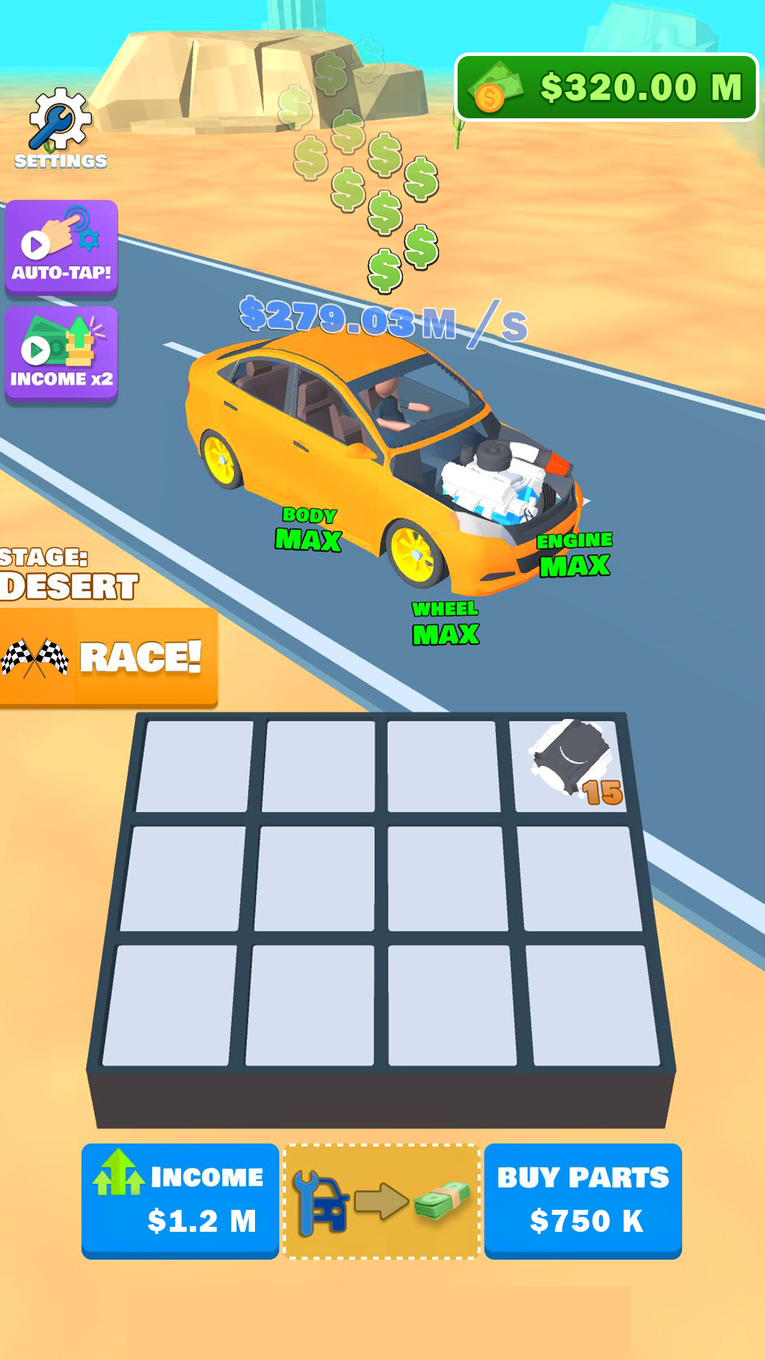 اسکرین شات 5 بازی Merge Race - Idle Car games
