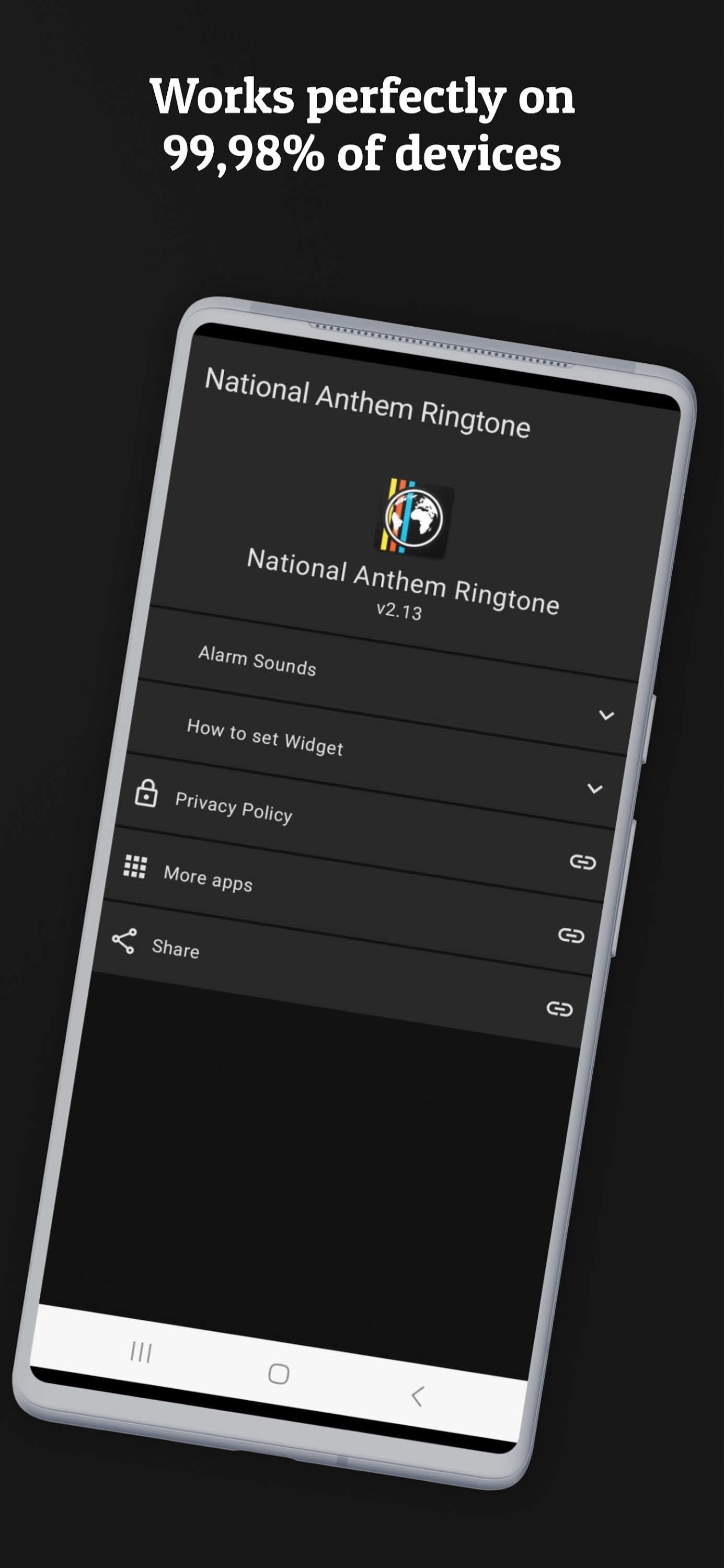 اسکرین شات 5 برنامه National Anthem Ringtone