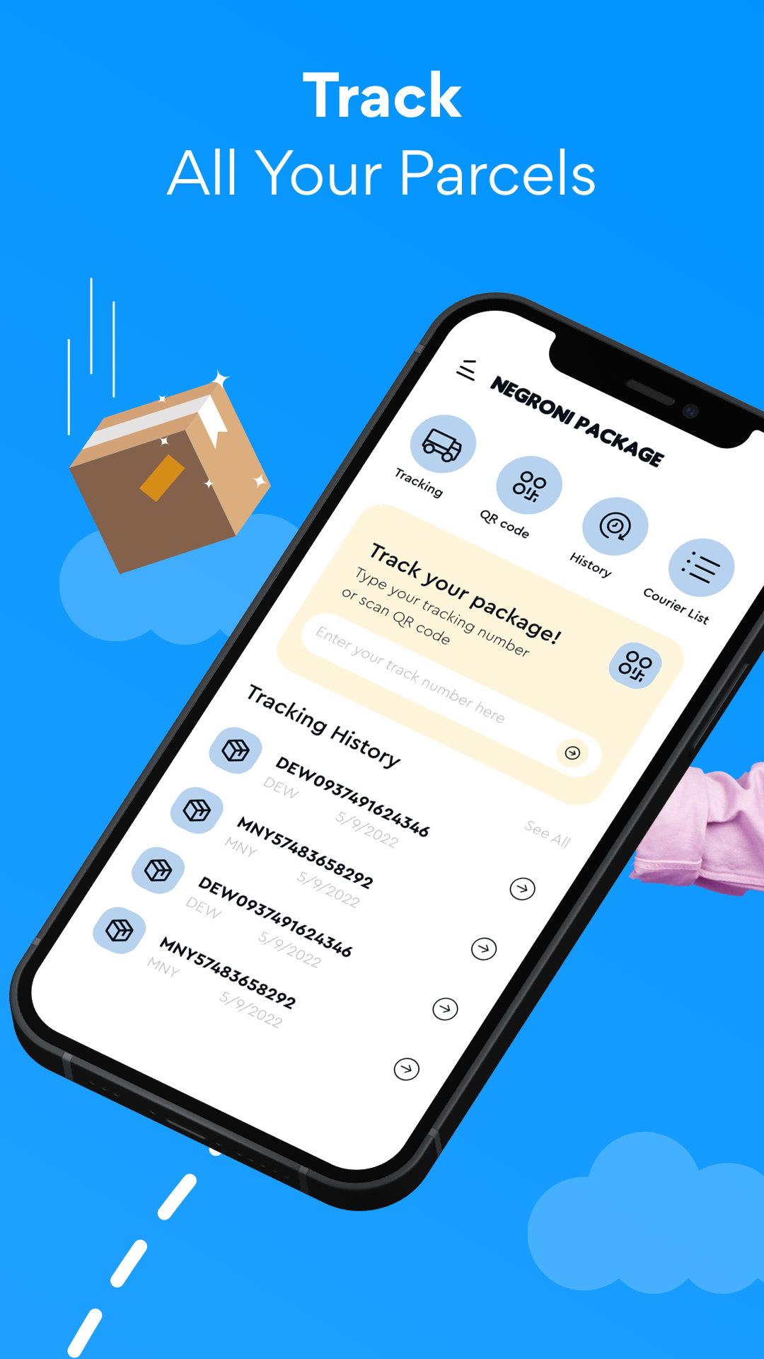اسکرین شات 1 برنامه Package Tracker, Flight Radar