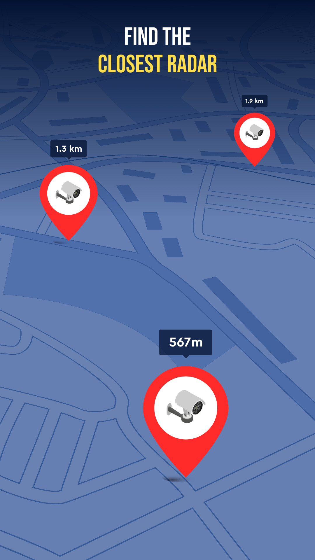 اسکرین شات 4 برنامه Radar Map, Radar Detector, HUD