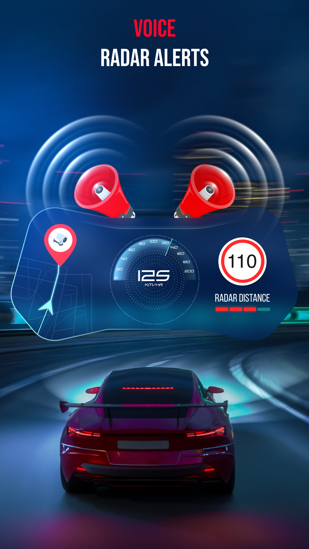 اسکرین شات 6 برنامه Radar Map, Radar Detector, HUD