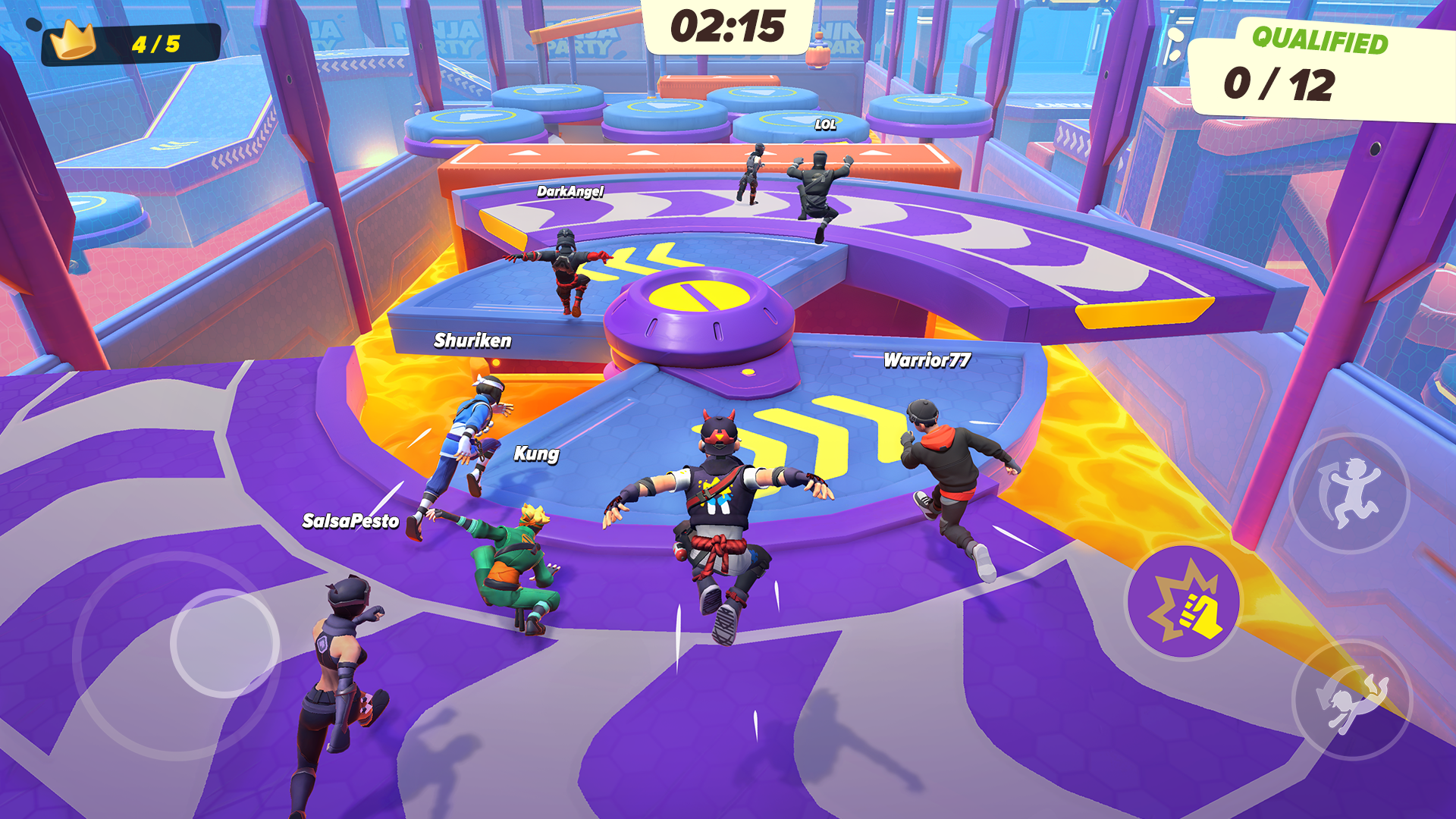 اسکرین شات 2 بازی Ninja Party: Team Up & Brawl