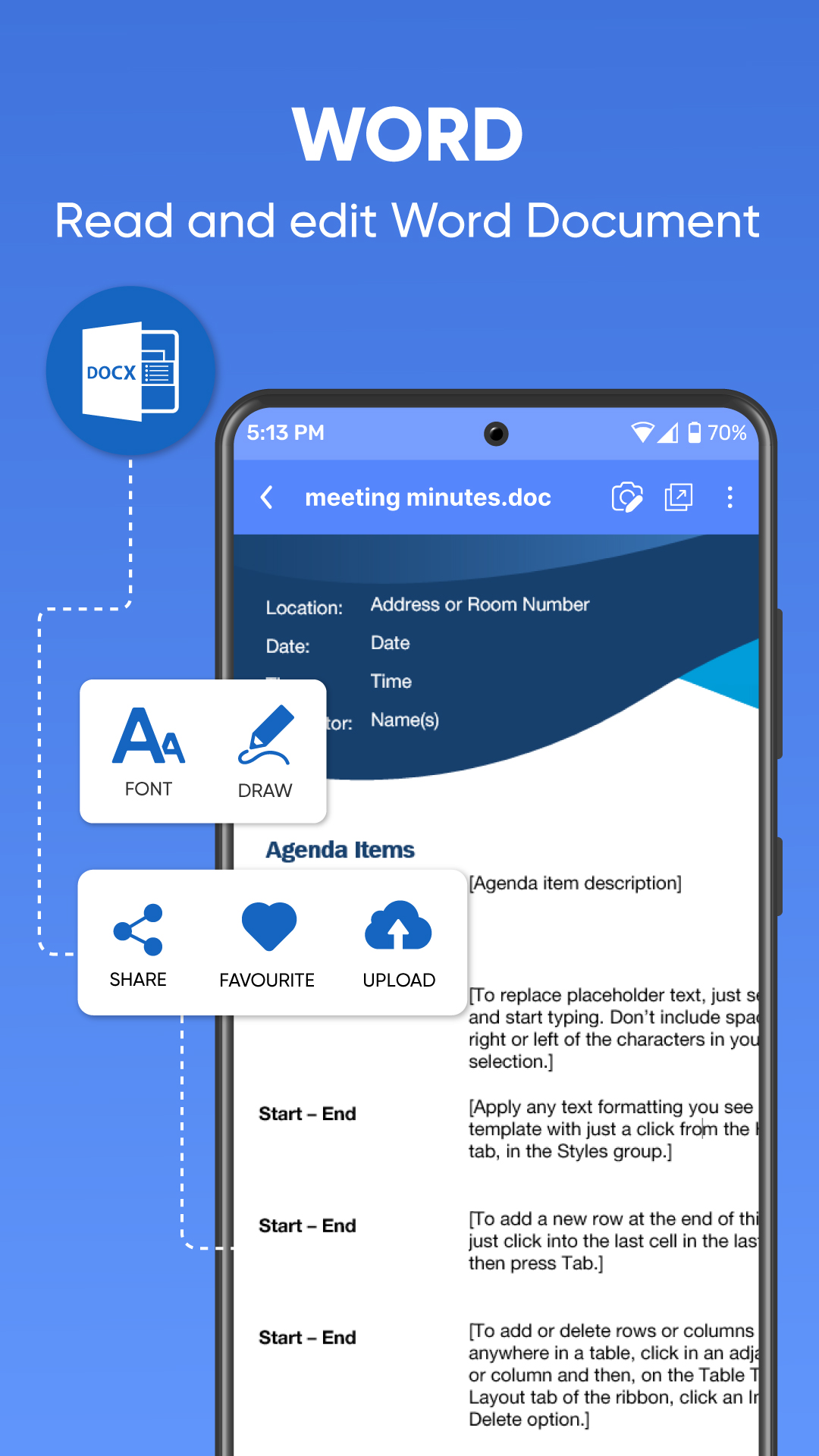اسکرین شات 5 برنامه All Office Document Reader
