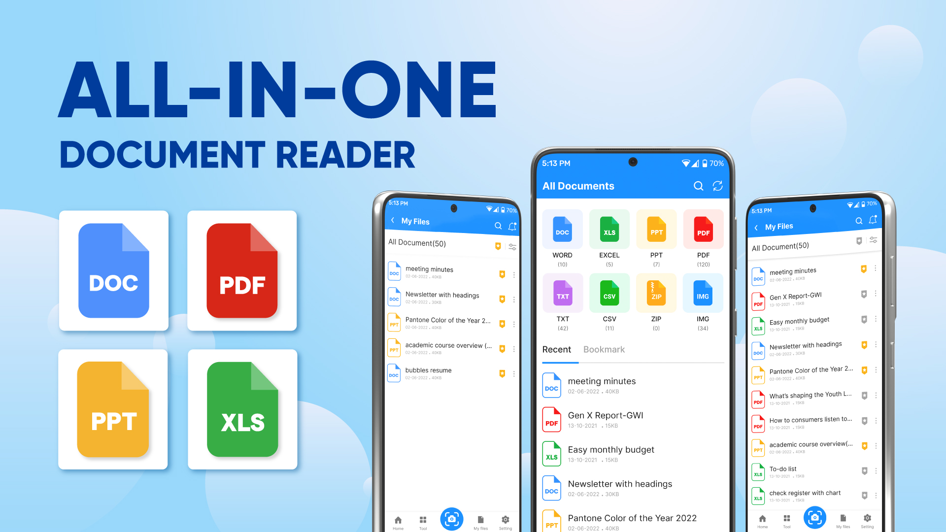 اسکرین شات 1 برنامه All Office Document Reader