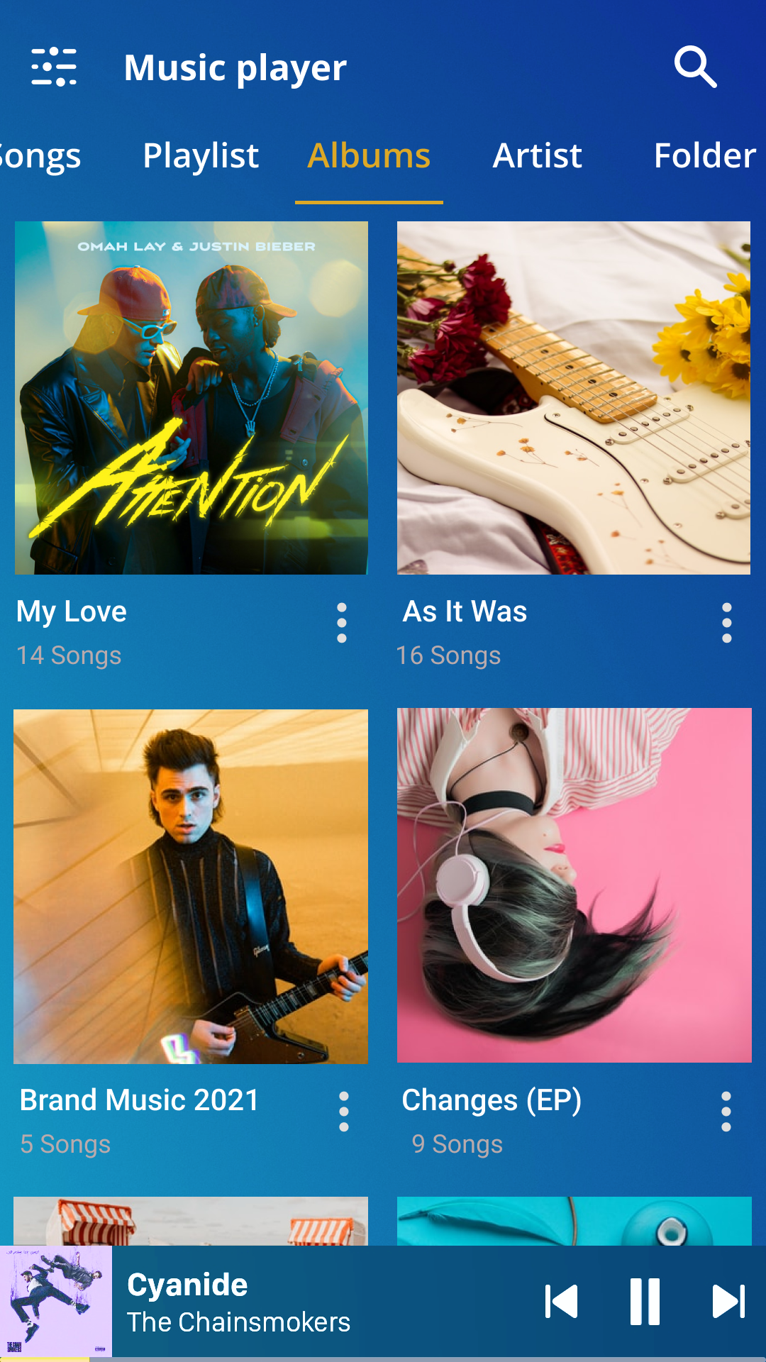 اسکرین شات 6 برنامه Mp3 Player - Music Player