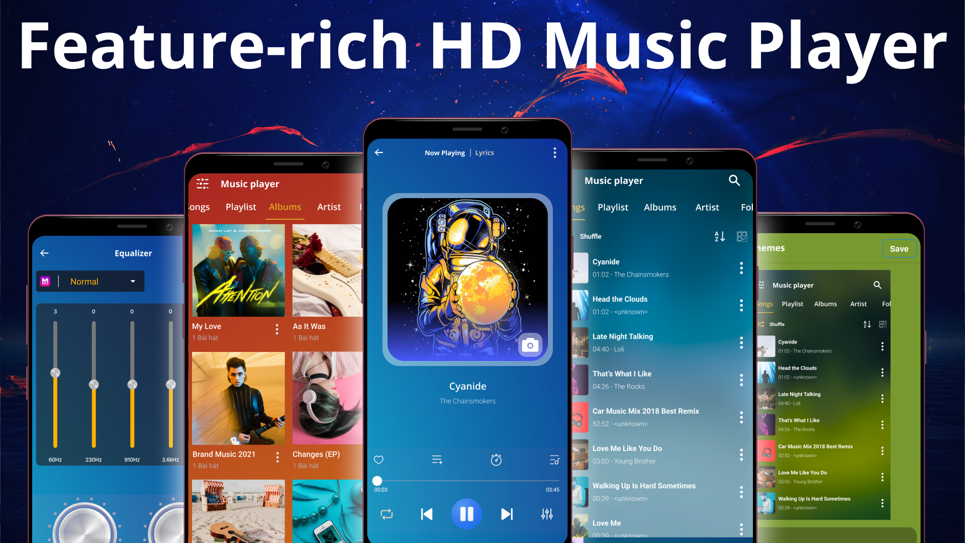 اسکرین شات 1 برنامه Mp3 Player - Music Player