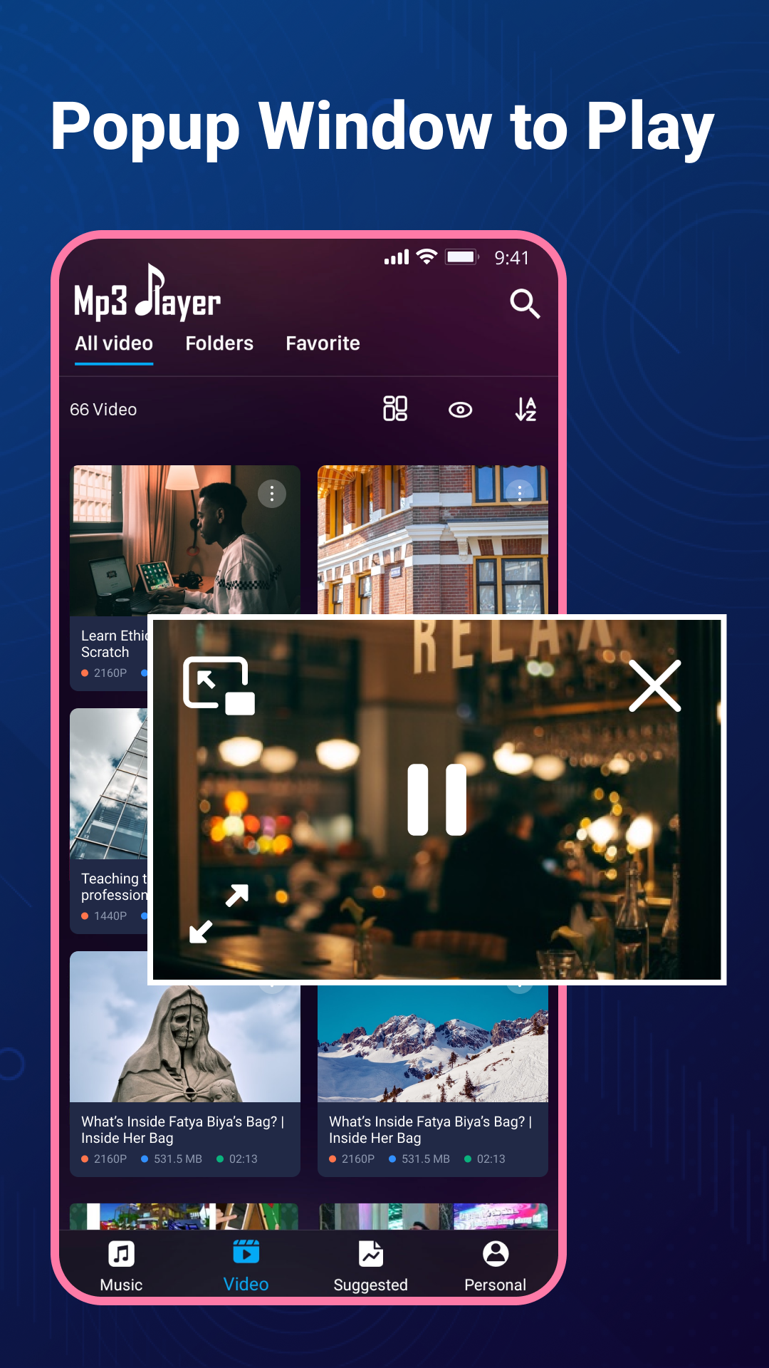 اسکرین شات 6 برنامه Music Video Player