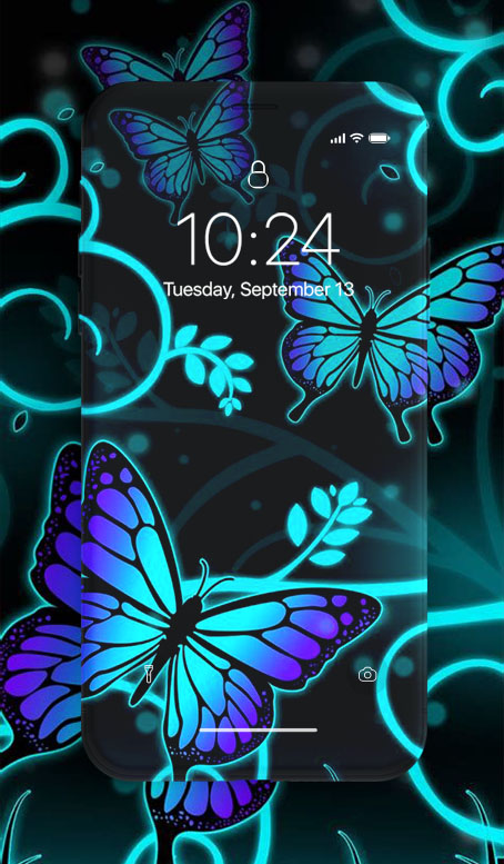 اسکرین شات 1 برنامه Butterfly Wallpaper