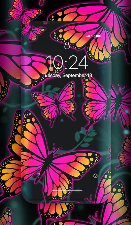 اسکرین شات 2 برنامه Butterfly Wallpaper