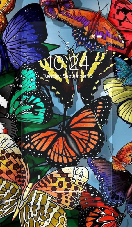 اسکرین شات 4 برنامه Butterfly Wallpaper