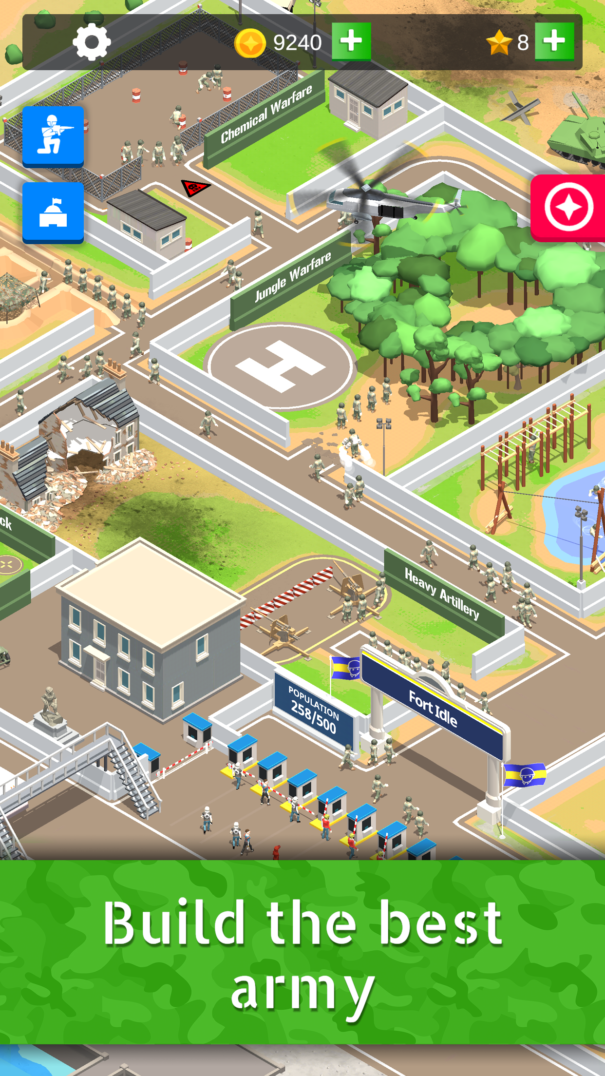 اسکرین شات 1 بازی Idle Army Base: Tycoon Game