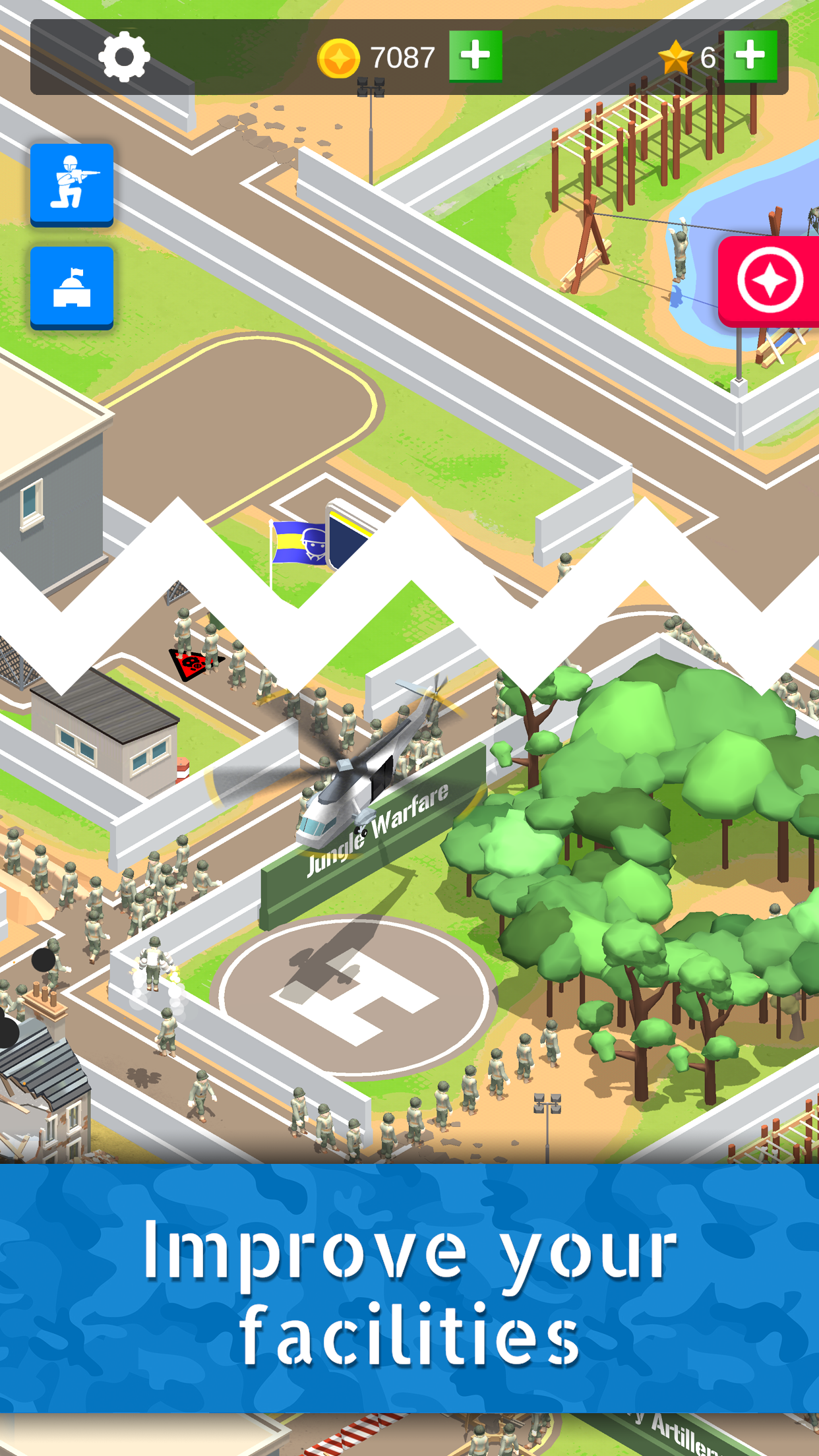 اسکرین شات 3 بازی Idle Army Base: Tycoon Game