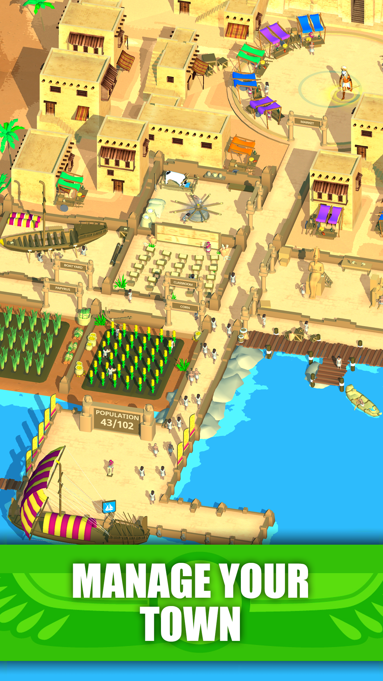 اسکرین شات 1 بازی Idle Egypt Tycoon: Empire Game
