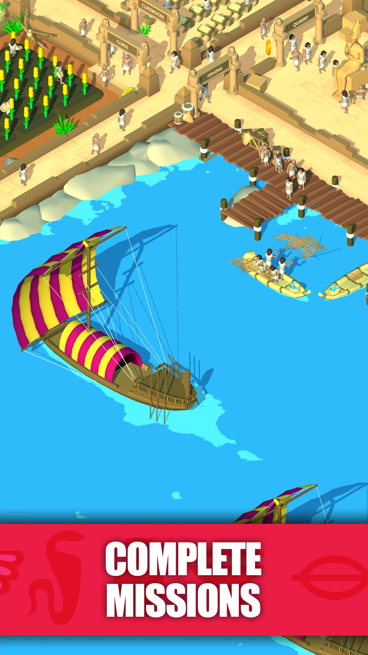 اسکرین شات 5 بازی Idle Egypt Tycoon: Empire Game